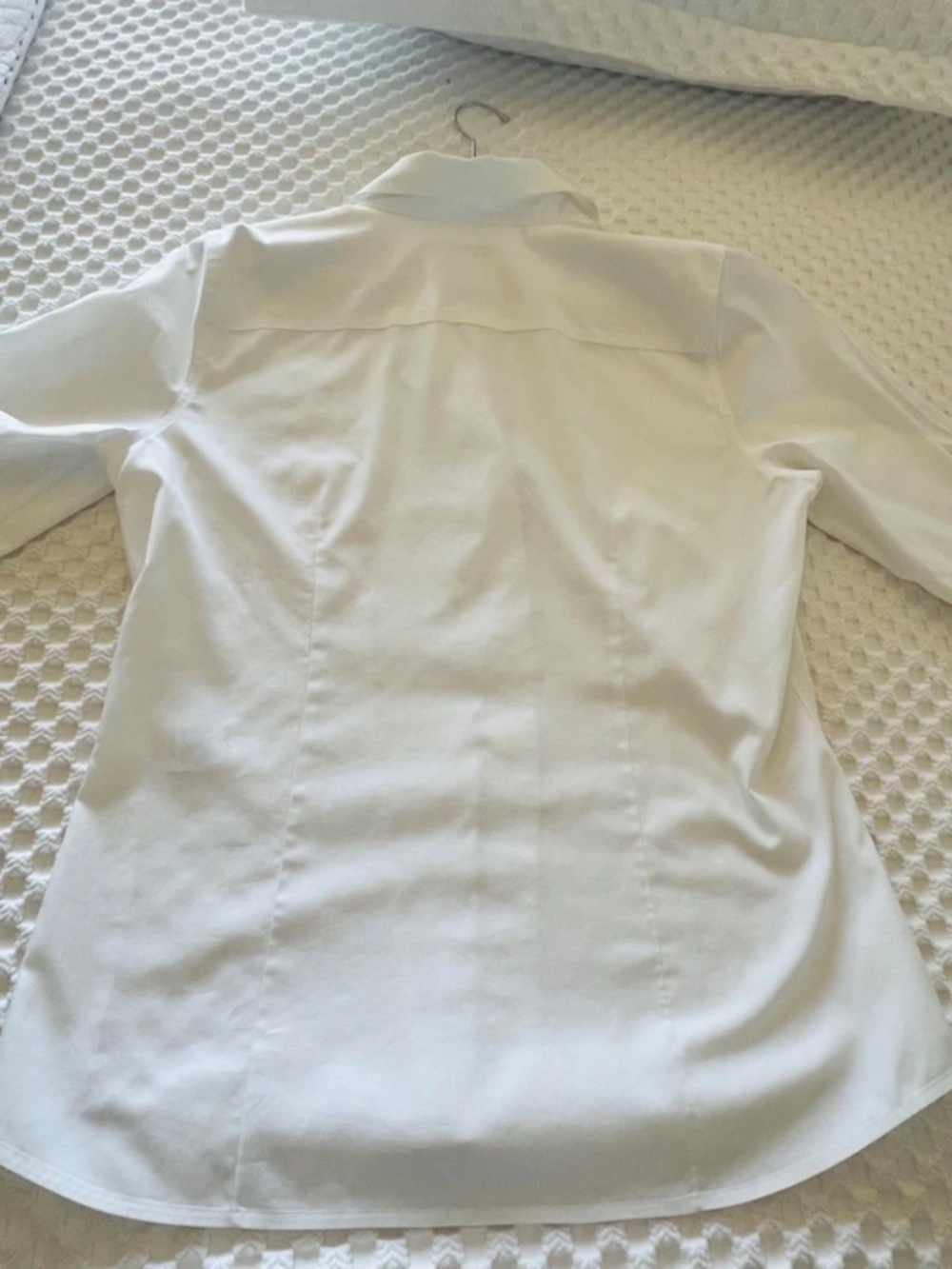 Foxcroft White No Iron Shirt Size 10 (fitted) - Picture 3 of 8